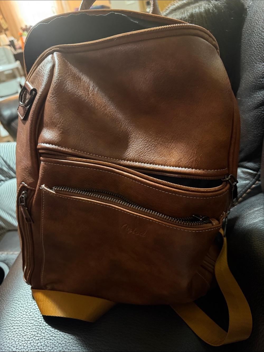 Aglod leather backpack